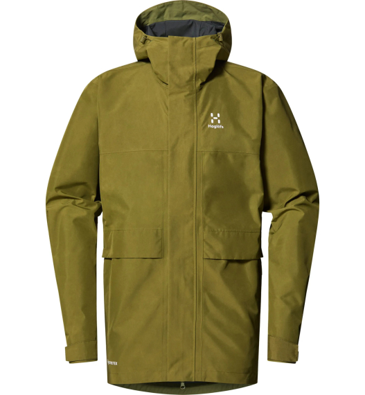 Haglöfs Reed GTX Parka Men Olive Green in the group Clothes & Shoes / Clothing / Jackets / Rain Jackets at Sportfiskeprylar.se (6064544VY015r)