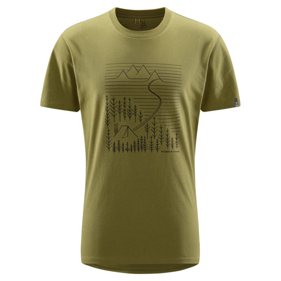 Haglöfs Camp Tee Men Olive Green in the group Clothes & Shoes / Clothing / T-shirts at Sportfiskeprylar.se (6065144VY020r)