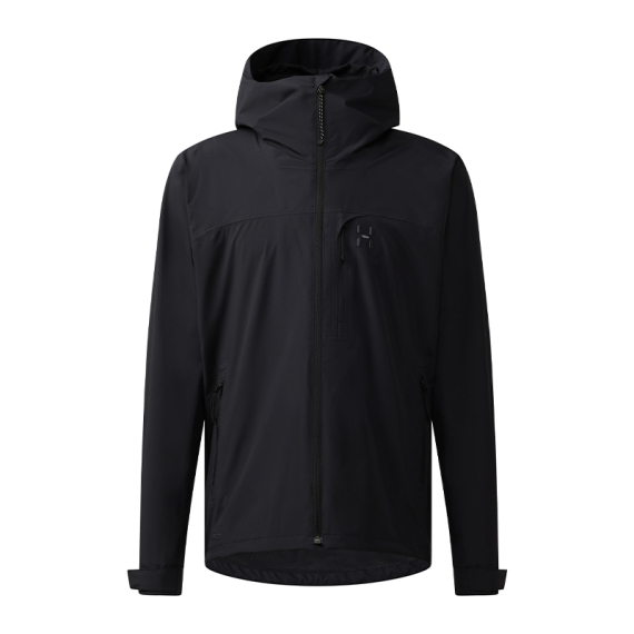 Haglöfs Ozka Proof Jacket Men True Black in the group Clothes & Shoes / Clothing / Jackets / Rain Jackets at Sportfiskeprylar.se (6081732C5015r)