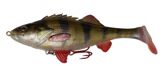 Savage Gear 4D Perch Shad 17.5cm 75g SS 01-Perch in the group Lures / Swimbaits / Soft Swimbaits at Sportfiskeprylar.se (61797)