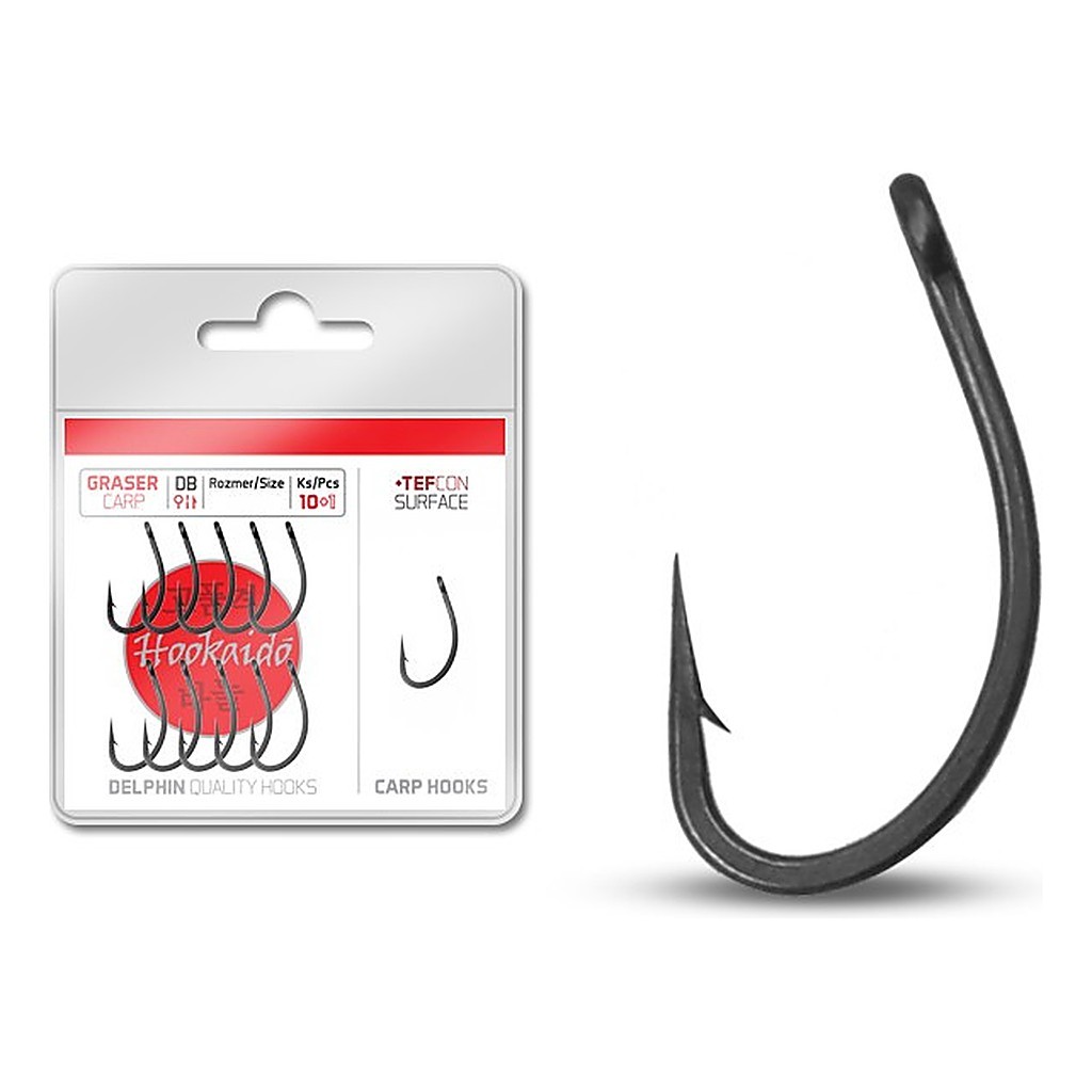 Delphin Hooks HKD Graser Tefcon 10+1-pack in the group Hooks & Terminal Tackle / Hooks / Specimen Hooks at Sportfiskeprylar.se (622715004r)