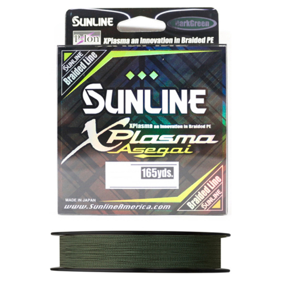 Sunline XPlasma Asegai Dark Green 150m in the group Lines / Braided Lines at Sportfiskeprylar.se (63043250r)