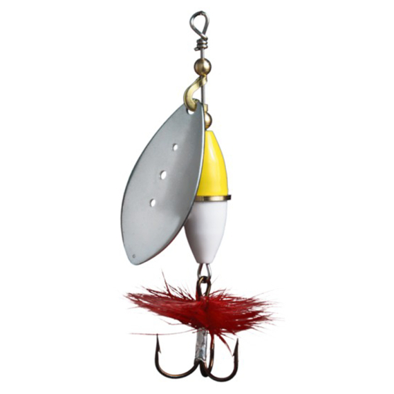 Wipp Spinnare 5 g Silver Gul/Vit in the group Lures / Inline Spinners at Sportfiskeprylar.se (6441-18)
