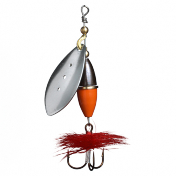 Wipp Spinnare 10 g Silver Orange/Svart in the group Lures / Inline Spinners at Sportfiskeprylar.se (6443-01)