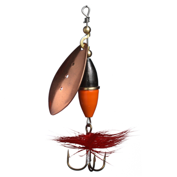 Wipp Spinnare 10 g Koppar Orange/Svart in the group Lures / Inline Spinners at Sportfiskeprylar.se (6443-03)
