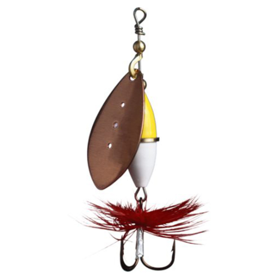 Wipp Spinnare 20 g Koppar Gul/Vit in the group Lures / Inline Spinners at Sportfiskeprylar.se (6448-38)