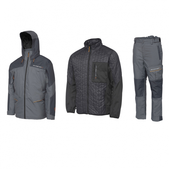 Savage Gear Thermo Guard 3-Piece Suit Charcoal Grey Melange in the group Clothes & Shoes / Clothing / Fishing Suits at Sportfiskeprylar.se (64576r)