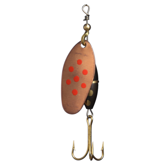 Panter Spinnare 10 g. Copper/Red/Dotted in the group Lures / Inline Spinners at Sportfiskeprylar.se (6483-38)