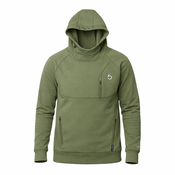 6th Sense FishDock Hoodie Concrete in the group Clothes & Shoes / Clothing / Sweaters / Hoodies at Sportfiskeprylar.se (6FDCKHD04-2Xr)