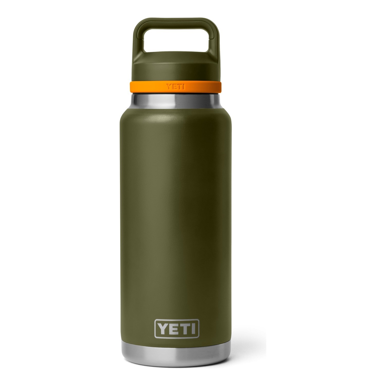 Yeti Rambler 36 Oz C Bottle Chug - Olive/King Crab Orange in the group Outdoor / Camp Kitchen & Utensils / Thermoses / Thermos at Sportfiskeprylar.se (70000007118)