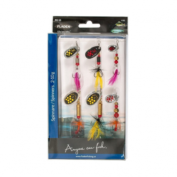 Fladen Spinnare 6-pack in the group Lures / Inline Spinners at Sportfiskeprylar.se (7062)