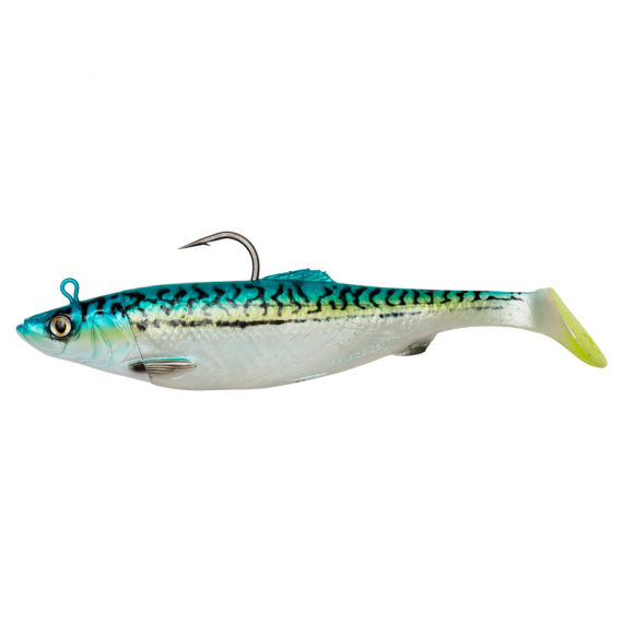 Savage Gear 4D Herring Big Shad 25cm, 300g 2+1pcs - Green Mackerel in the group Lures / Sea Fishing Lures / Sea Fishing Softbaits at Sportfiskeprylar.se (71907)