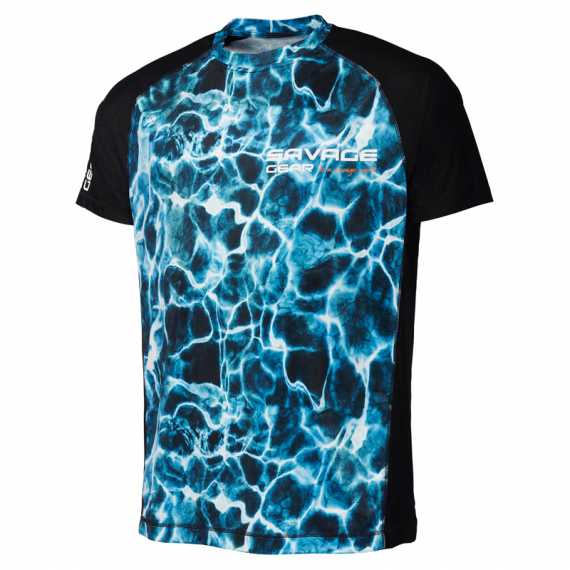 Savage Gear Marine UV T-Shirt, Sea Blue in the group Clothes & Shoes / Clothing / T-shirts at Sportfiskeprylar.se (73669r)