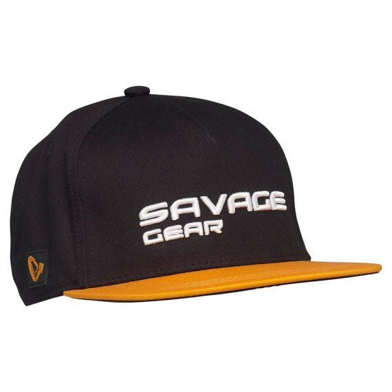 Savage Gear Flat Peak 3D Logo Cap, Black Ink in the group Clothes & Shoes / Caps & Headwear / Caps / Snapback Caps at Sportfiskeprylar.se (73713)
