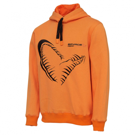 Savage Gear Mega Jaw Hoodie, Sun Orange in the group Clothes & Shoes / Clothing / Sweaters / Hoodies at Sportfiskeprylar.se (73864r)
