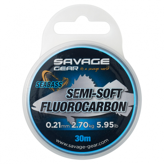 Savage Gear Semi-Soft Fluorocarbon Seabass 30m in the group Hooks & Terminal Tackle / Leaders & Leader Materials / Leader Materials / Leader Material Fluorocarbon at Sportfiskeprylar.se (74485r)