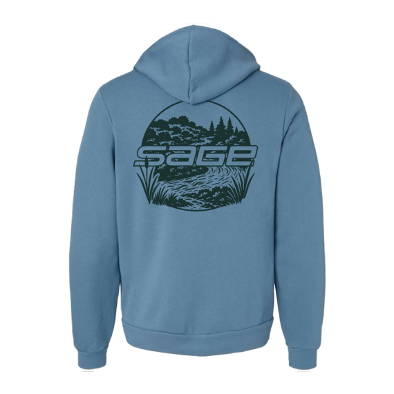 Sage Creekside Zip Hoody Steel Blue in the group Clothes & Shoes / Clothing / Sweaters / Hoodies at Sportfiskeprylar.se (7471-02r)