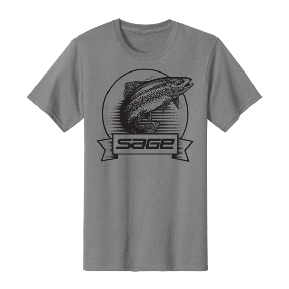 Sage Heritage T-shirt Grey in the group Clothes & Shoes / Clothing / T-shirts at Sportfiskeprylar.se (7476-02r)