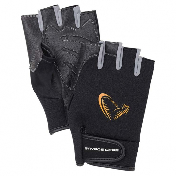 Savage Gear Neoprene Half Finger, Grey in the group Clothes & Shoes / Clothing / Gloves at Sportfiskeprylar.se (76462r)