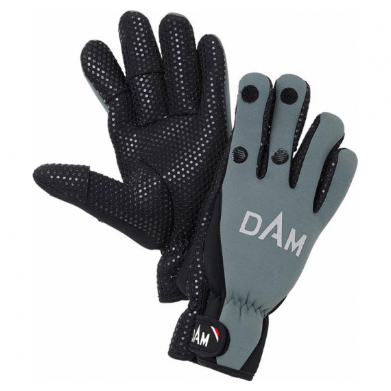 DAM Neoprene Fighter Glove, Black/Grey in the group Clothes & Shoes / Clothing / Gloves at Sportfiskeprylar.se (76514r)