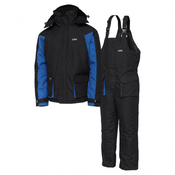 DAM O.T.T. Thermal Suit Black Night/Blue in the group Clothes & Shoes / Clothing / Fishing Suits at Sportfiskeprylar.se (76609r)