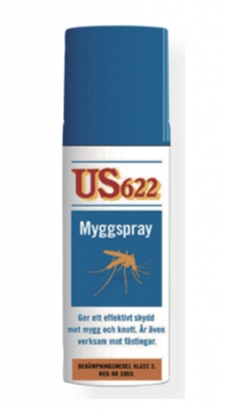 Myggmedel Spray US 622 (60ml) in the group Outdoor / Mosquito Repellents & Protection / Mosquito Spray at Sportfiskeprylar.se (778)