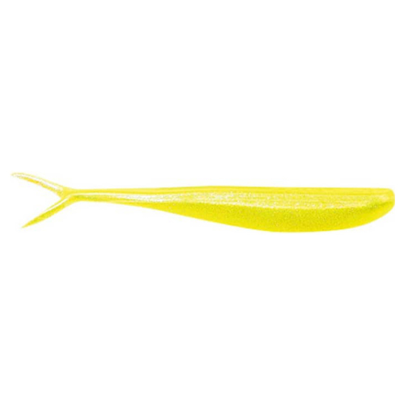 Fin-S Fish, 6,5cm, Chartreuse Silk - 20pack in the group Lures / Softbaits / Vertical Softbaits at Sportfiskeprylar.se (78-FS250-027)