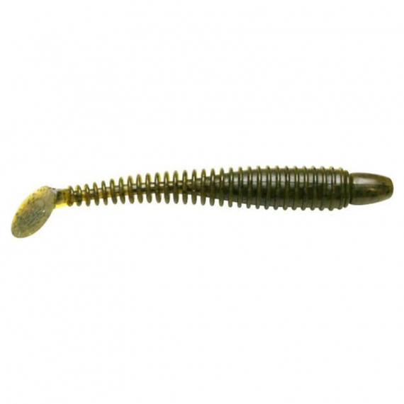 Swimming Ribster 10cm, Green Pumpkin (9pcs) in the group Lures / Softbaits / Vertical Softbaits at Sportfiskeprylar.se (78-SR45-024)