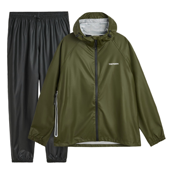 Tretorn Packable Rainbreaker Set, Forest Green in the group Clothes & Shoes / Clothing / Fishing Suits at Sportfiskeprylar.se (800655502Sr)