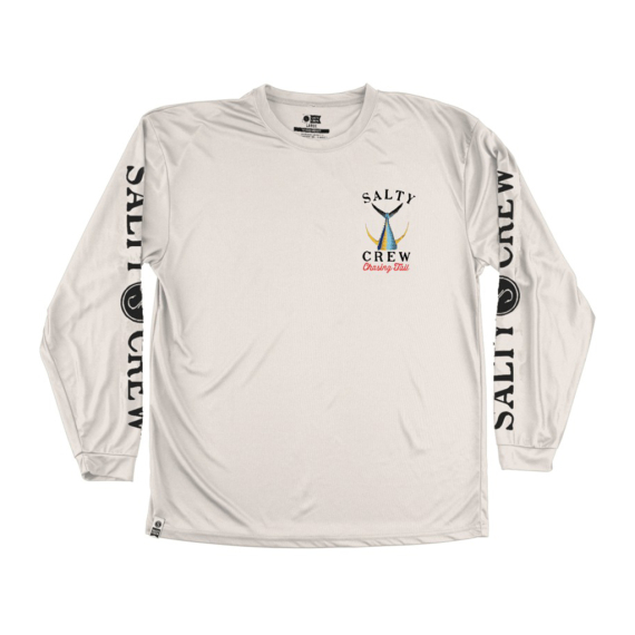 Salty Crew Tailed L/S Tech Tee Rashguard White in the group Clothes & Shoes / UV Clothing at Sportfiskeprylar.se (804046048596r)