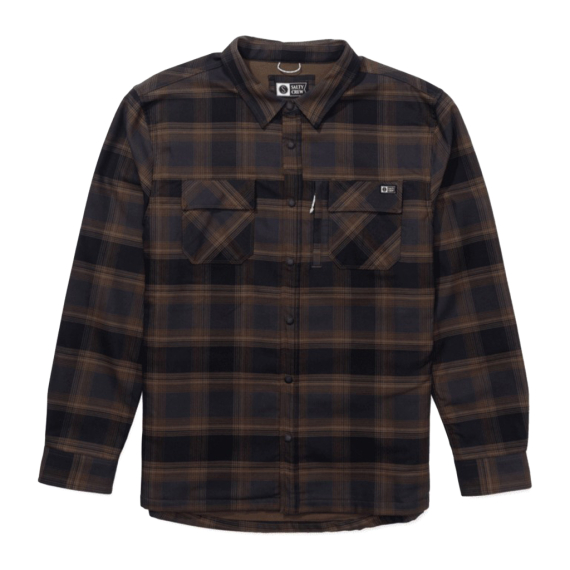 Salty Crew Fathom Ls Tech Shacket Phantom in the group Clothes & Shoes / Clothing / Shirts at Sportfiskeprylar.se (804046586975r)