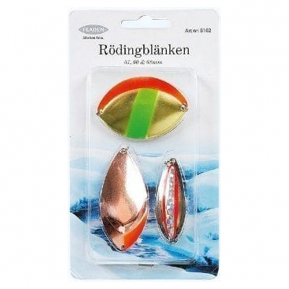 Fladen Rödingblänke 3-pack in the group Lures / Ice Jigging Lures / Ice Fishing Spoons at Sportfiskeprylar.se (8102)