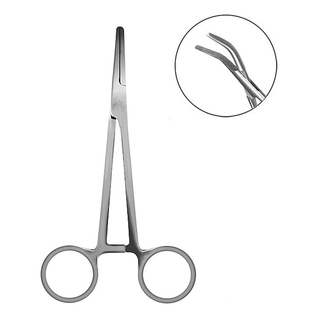 Delphin Curved Forceps - 15 cm in the group Tools & Accessories / Pliers & Scissors / Forceps at Sportfiskeprylar.se (830921015)