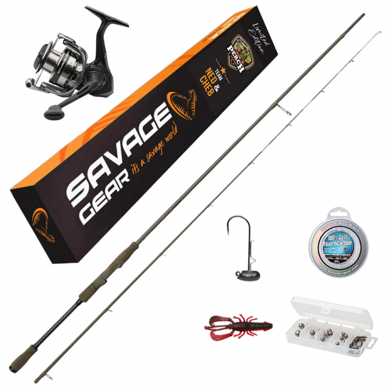 Savage Gear Perch Academy Kit#1 - Team Ned & Cheb in the group Combos / Spinning Combos at Sportfiskeprylar.se (83553)
