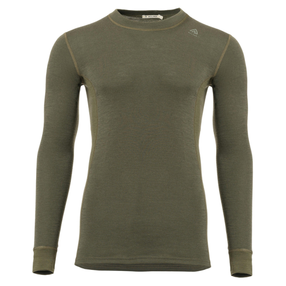 Aclima WarmWool Crewneck M\'s Olive Night in the group Clothes & Shoes / Clothing / Layering & Underwear / Base Layer Tops at Sportfiskeprylar.se (90-105580r)