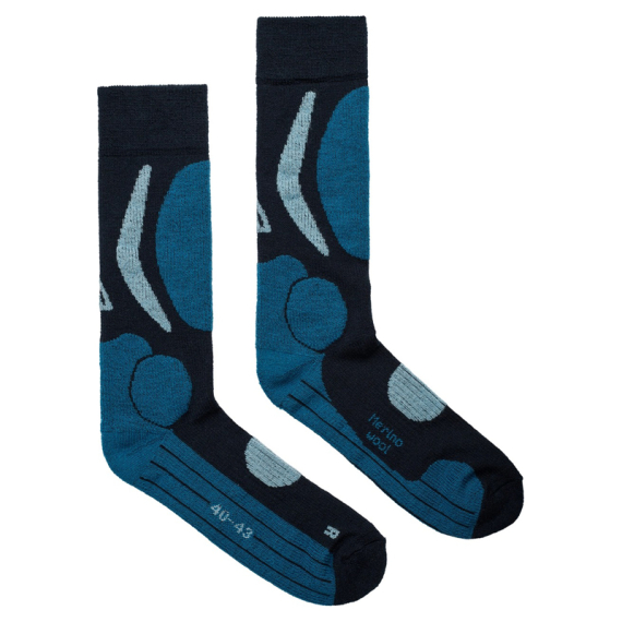 Aclima Cross Country Socks Navy Blazer / Blue Sapphire / Azure Blue in the group Clothes & Shoes / Clothing / Layering & Underwear / Socks at Sportfiskeprylar.se (90-105628r)