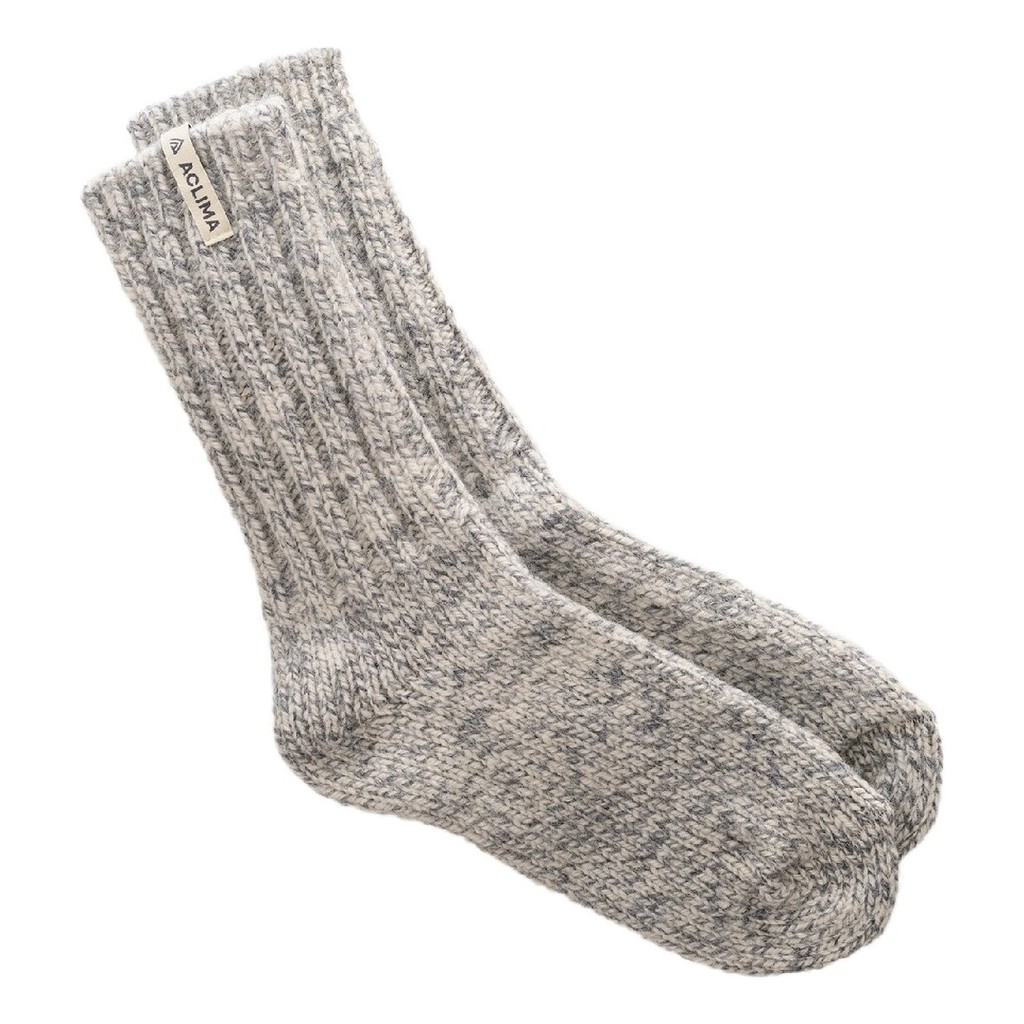 Aclima Norwegian Wool Socks Grey / White in the group Clothes & Shoes / Clothing / Layering & Underwear / Socks at Sportfiskeprylar.se (90-107363r)