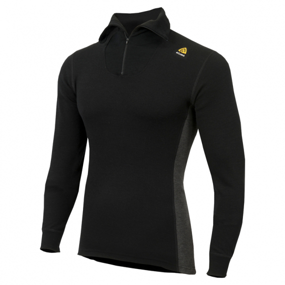 Aclima WarmWool Polo M\'s Jet Black in the group Clothes & Shoes / Clothing / Layering & Underwear / Base Layer Tops at Sportfiskeprylar.se (90-107409r)