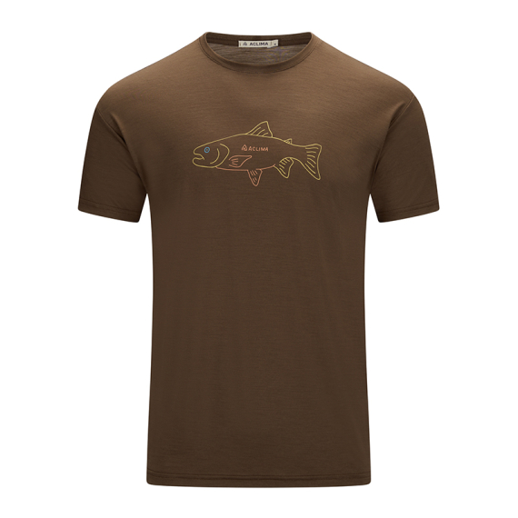 Aclima LightWool 140 Classic Tee Salmon M\'s Dark Earth in the group Clothes & Shoes / Clothing / T-shirts at Sportfiskeprylar.se (90-111546r)