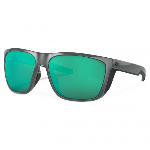 Costa Ferg XL Shiny Gray - Green Mirror 580G in the group Clothes & Shoes / Eyewear / Polarized Sunglasses at Sportfiskeprylar.se (90120962)