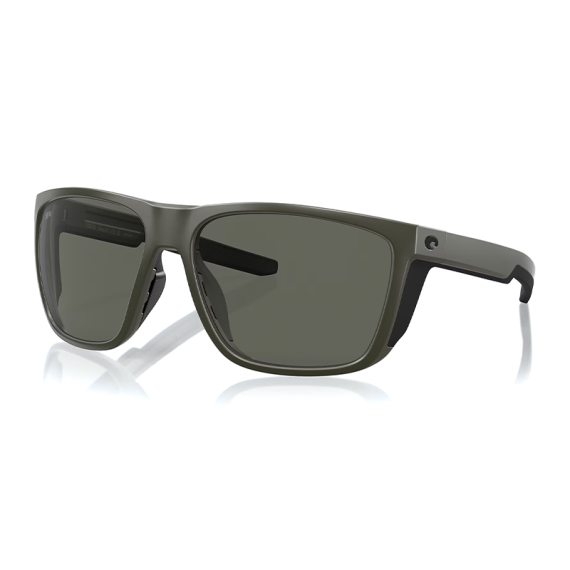 Costa Ferg XL Matte Olive Gray 580G in the group Clothes & Shoes / Eyewear / Polarized Sunglasses at Sportfiskeprylar.se (90121462)