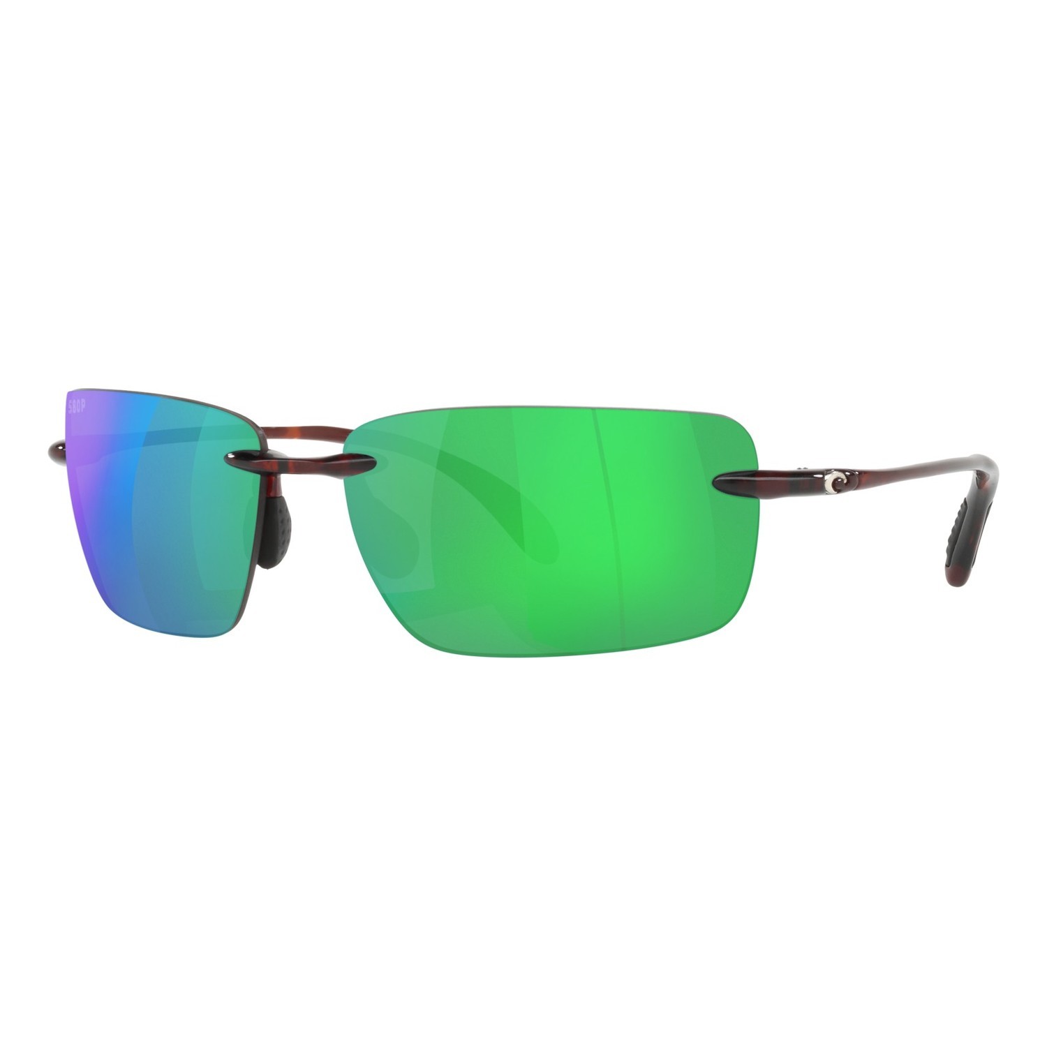 Costa Gulf Shore-10 Shiny Tortoise-Green Mirror 580P in the group Clothes & Shoes / Eyewear / Polarized Sunglasses at Sportfiskeprylar.se (90740366)