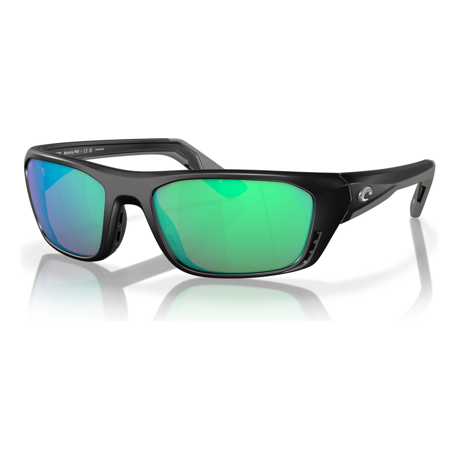 Costa Whitetip Pro-Matte Black-Green Mirror 580G in the group Clothes & Shoes / Eyewear / Polarized Sunglasses at Sportfiskeprylar.se (91150257)