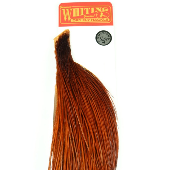 Whiting Silver 1/2 Cape Dyed Natural Brown in the group Hooks & Terminal Tackle / Fly Tying / Fly Tying Material / Feathers & Capes / Capes & Saddles at Sportfiskeprylar.se (91241203)