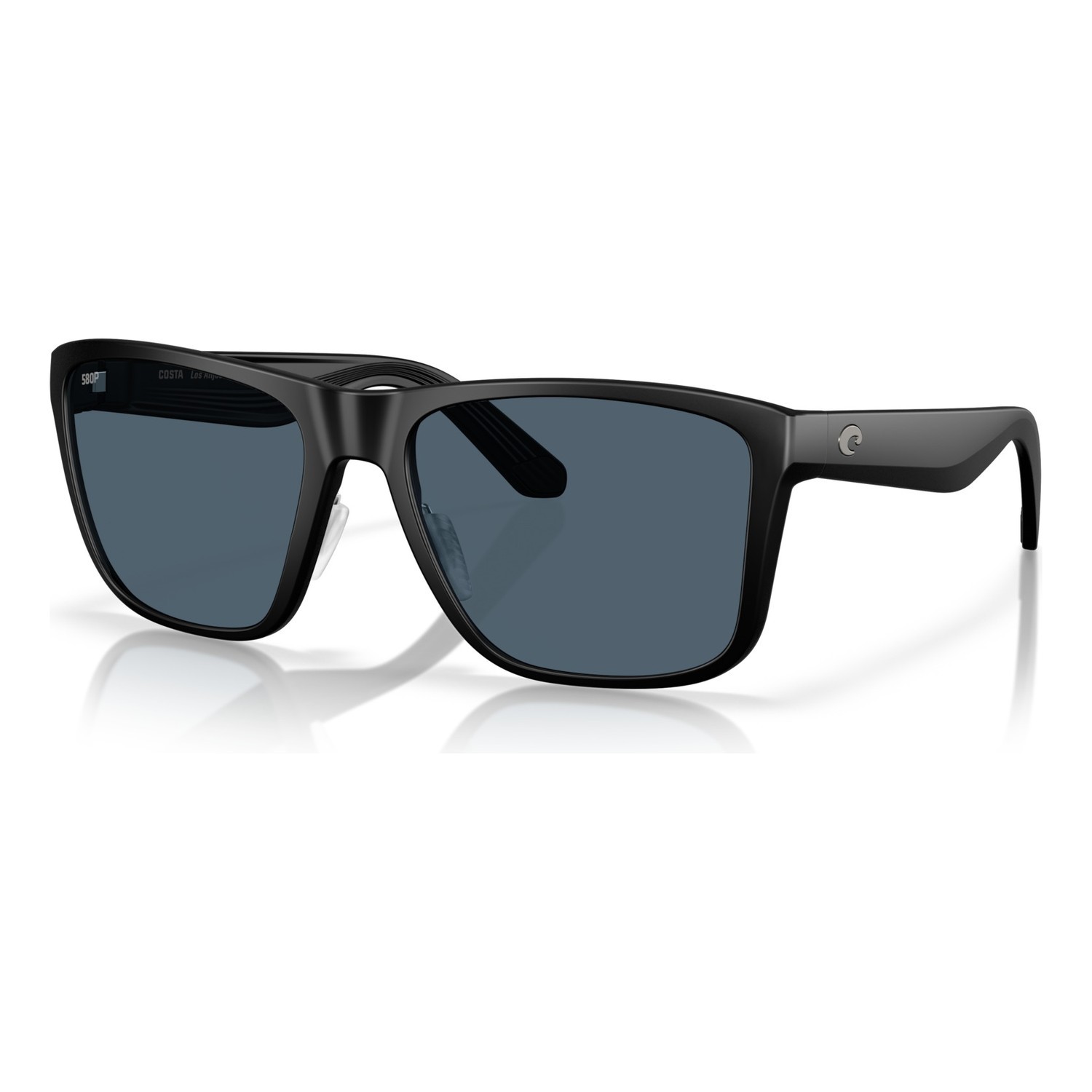 Costa Los Alijos - Matte Black - Gray 580P in the group Clothes & Shoes / Eyewear / Polarized Sunglasses at Sportfiskeprylar.se (91260459)