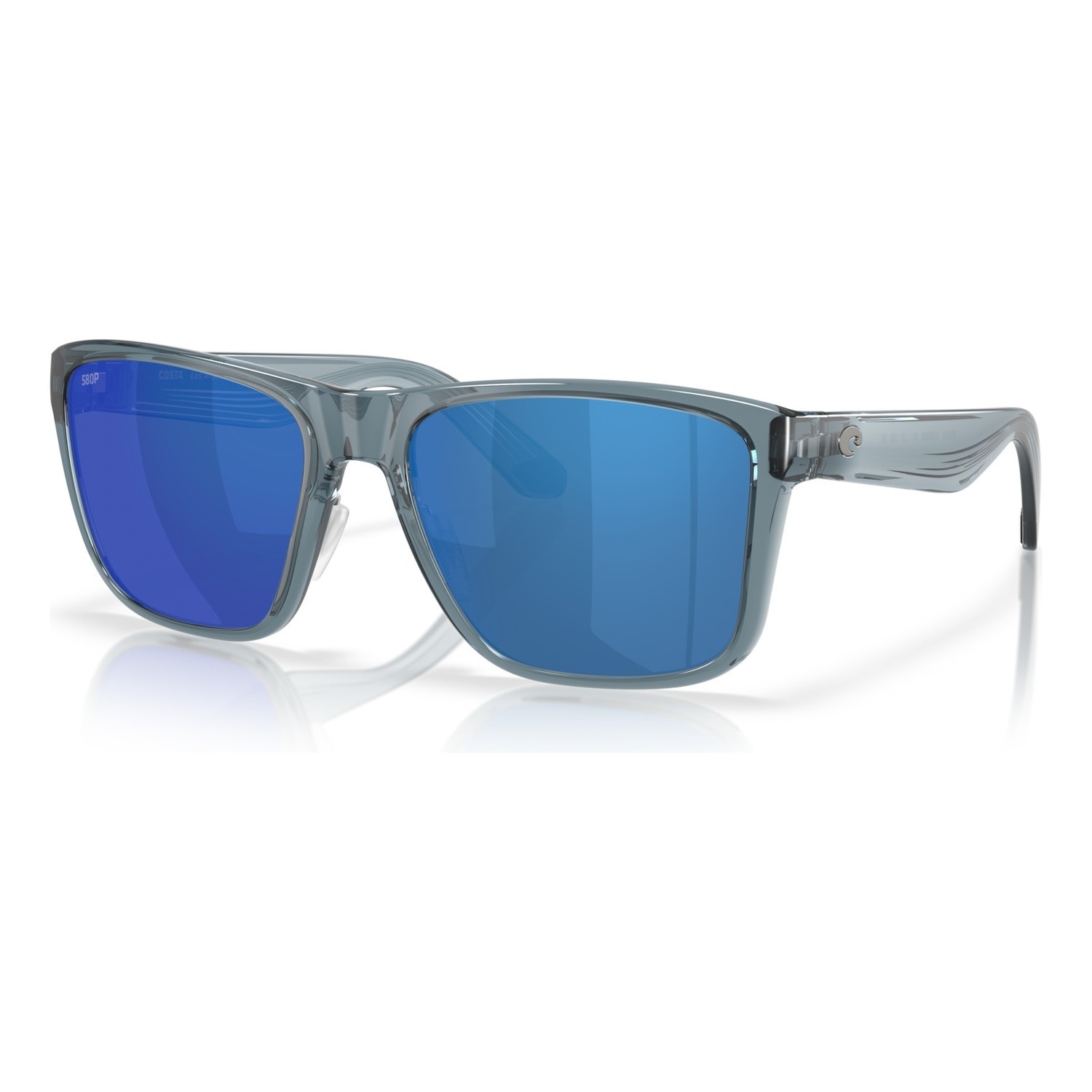 Costa Los Alijos - Translucent Deep Blue - Blue Mirror 580P in the group Clothes & Shoes / Eyewear / Polarized Sunglasses at Sportfiskeprylar.se (91260859)