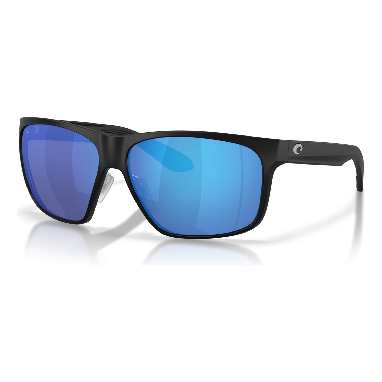 Costa Trades - Matte Black - Blue Mirror 580G in the group Clothes & Shoes / Eyewear / Polarized Sunglasses at Sportfiskeprylar.se (91280260)