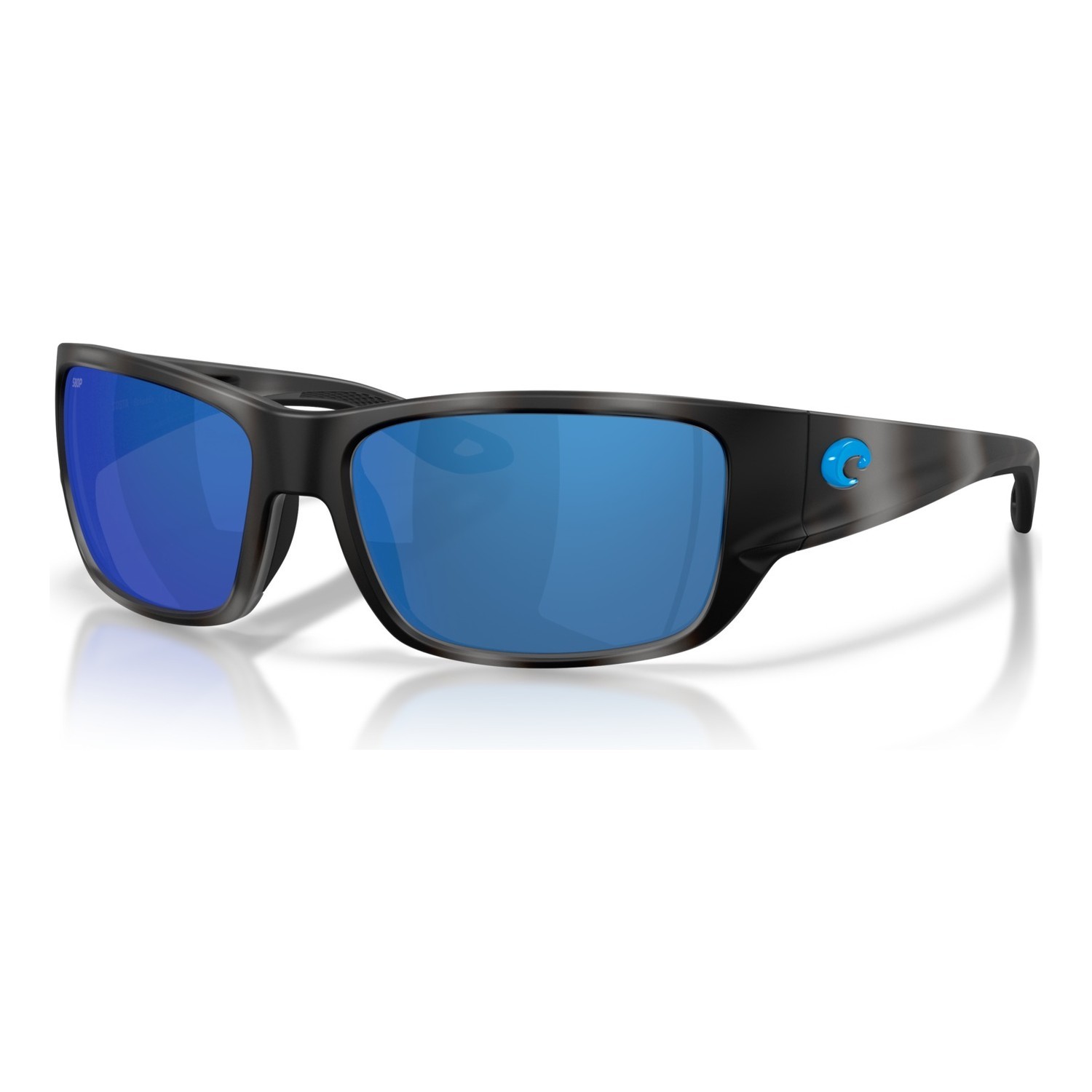 Costa Schoolie - Matte Tiger Shark - Blue Mirror 580P in the group Clothes & Shoes / Eyewear / Polarized Sunglasses at Sportfiskeprylar.se (91320556)