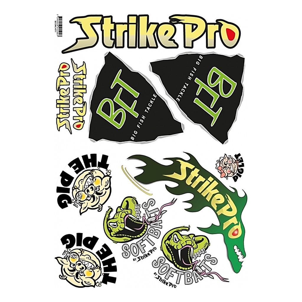 CWC Sticker Kit, BFT, Pig, Strike Pro - A4 in the group Other / Stickers & Decals at Sportfiskeprylar.se (93-CWC-KIT1)
