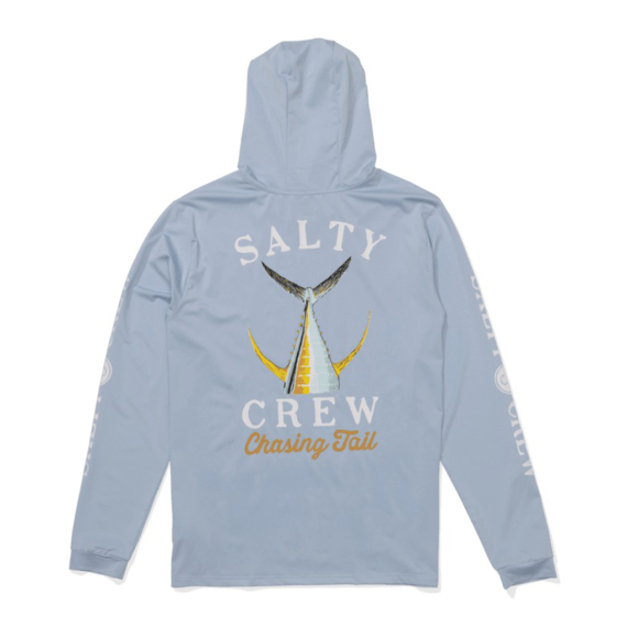 Salty Crew Tailed Hood Sunshirt Blue Fog in the group Clothes & Shoes / UV Clothing at Sportfiskeprylar.se (9334966016166r)